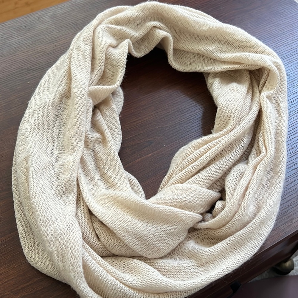 Cream Infinity Scarf